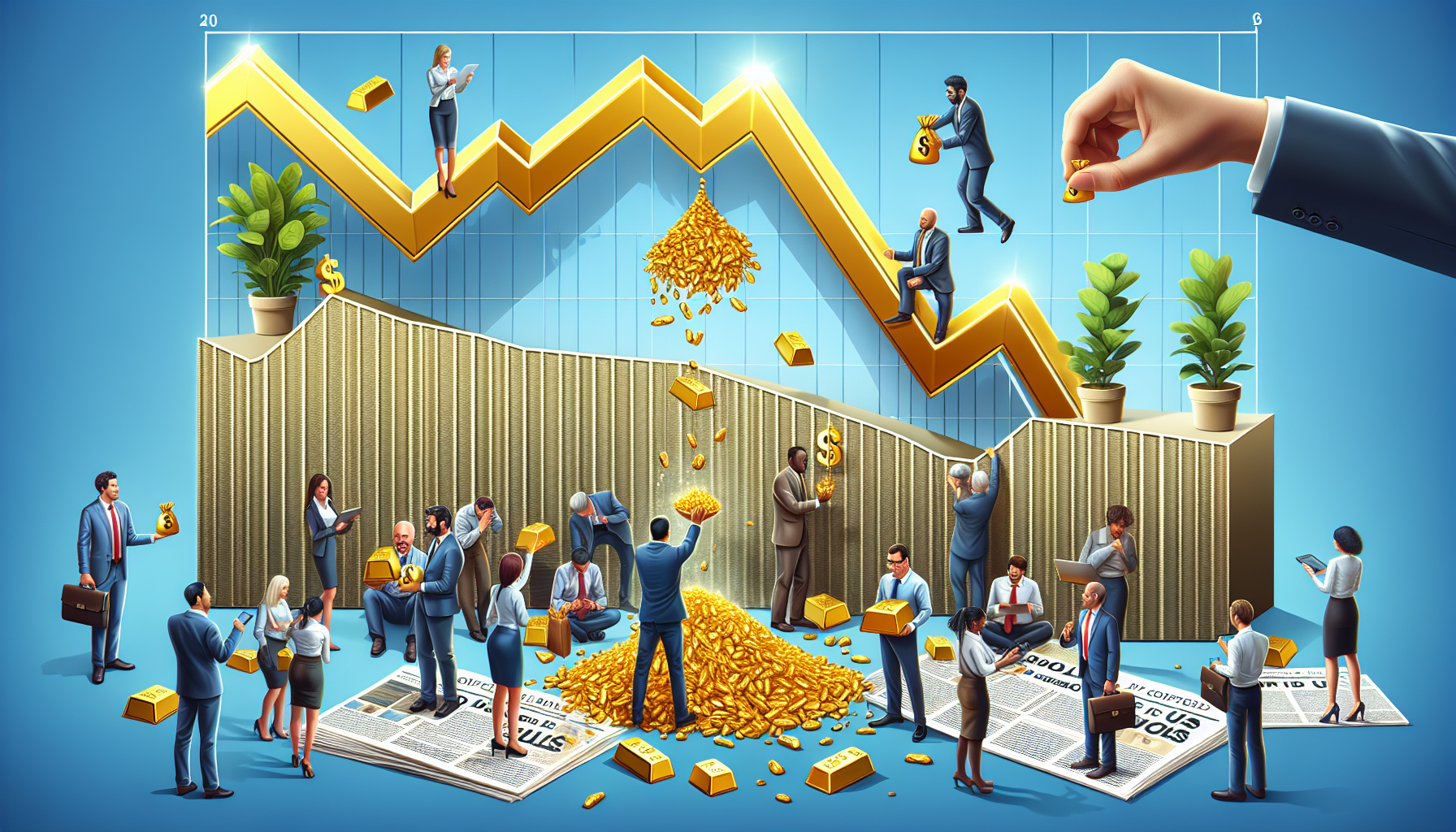 “Gold Prices Decline as Traders Secure Gains; Attention Shifts to US Economic Reports”