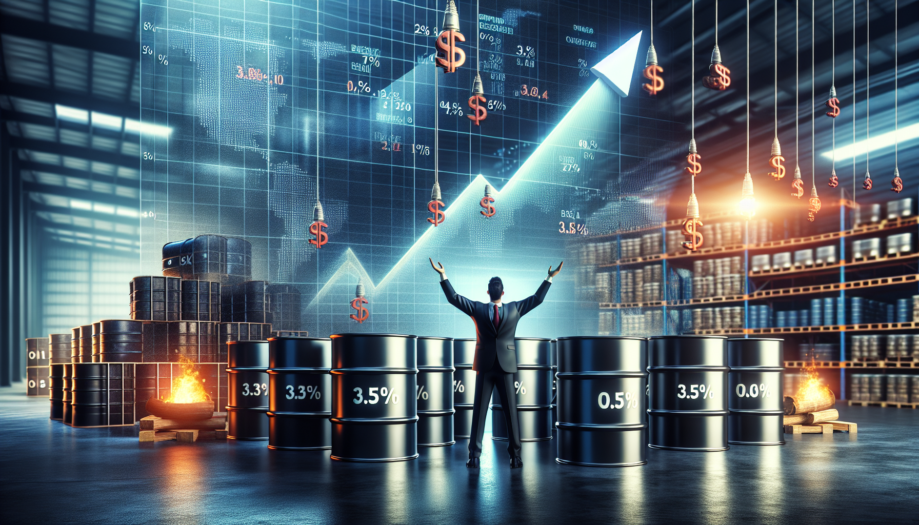 "Oil Prices Jump 3% Due to Increased Buying Interest Despite Concerns of Oversupply"